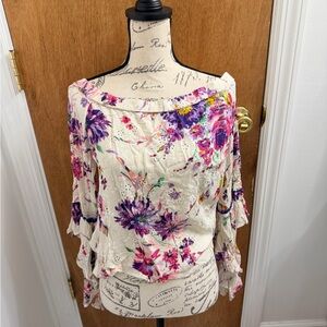 Venus Off The Shoulder Top with Bell Sleeves. Size Medium